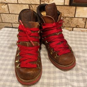 Vintage Vibram Leather Hiking Boots 5